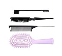 Hair Care Solution 4 Pieces Grooming Set Lightweight ABS Construction Styling Tool Suitable for Different Types Portable Styling Set