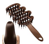 Hair Care Straightener: Anti-static Massage Sleek Design Handle with Rounded Bristle Tips | For Daily Styling Hair, HO