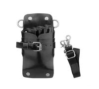 Hair Care Styling Tools Waist Bag Salon PU Hairdressing Tool Pouch Pet Clipers Holsters Multi-Pocket for Barbers Stylist(Black)