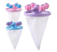 Hair Catcher For Washing Machine,3Pcs Conical Cat Lint Remover - Reusable Floating Hair Filter Mesh Lint Removal Cleaning Tools For Daily Use Dogs Bathroom