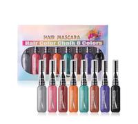 Hair Chalk Comb Set Double Headed Quick Long Lasting Hair Coloring Chalk