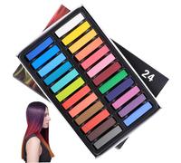 Hair Chalk For Girls,Hair Chalk 24 Colors Temporary Hair Dye Safe Hair Chalk for Kids Washable Temporary Hair Colour Pen Colorful Gifts, Great Toy for Kids & Adults Halloween Carnival Cosplay Party