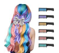 Hair Chalk for Kids Girls, MSDADA Temporary Bright Hair Color Dye for Kids Gifts for Girls Age 6 7 8-12+Colour Hairspray for Birthday Children's Day Halloween Christmas Party Cosplay(Multi-colored)