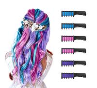 Hair Chalk for Kids Girls, MSDADA Temporary Hair Color Dye for Kids Gifts for Girls Age 6 7 8-12+Colour Hairspray for Birthday St. Patrick's Day Children's Day Halloween Christmas(Blue&Pink&Purple)