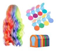 Hair Chalks for Girls, 8 Colors Temporary Hair Dye Powder, Long-Lasting Even Color Hair Dye Chalk, Non Toxic Rainbow Hair Chalk Pens, Washable Coloured Hair Spray for Halloween Christmas Cosplay