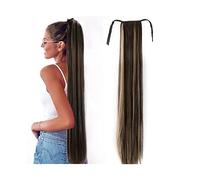 Hair Chignon 1 Pack Long Straight Drawstring Hair Clip Ponytail Extension Synthetic Wig Hair Extensions Bun for Everyday Party Use Hair Pieces For Women(01,85CM)