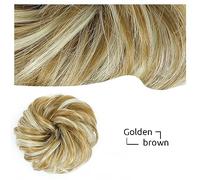 Hair Chignon 1 Pack Messy Bun Hair Pieces Wavy Curly Hair Ties Rubber Band Synthetic Bun Ponytail Braid Extensions Women Bun Wigs Hair Pieces For Women(28H613)