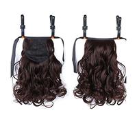 Hair Chignon 1-Pack Short Wavy Ponytail Hair Extensions Synthetic Drawstring Hair Clips Curly Lengthening Bun for Women's Daily Use Hair Pieces For Women(003)