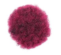 Hair Chignon Synthetic Afro Puffs with Drawstring Hair Pieces Ponytail Hair Bun Updo Hair Extensions Bun For Women Short Curly Bun Hair Pieces For Women(Q9 1TBurg)