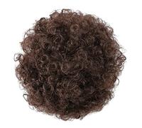 Hair Chignon Synthetic Afro Puffs with Drawstring Hair Pieces Ponytail Hair Bun Updo Hair Extensions Bun For Women Short Curly Bun Hair Pieces For Women(Q9-4)