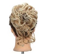 Hair Chignon Synthetic Bun Donut Bun Ponytail Hair Extensions Messy Blonde Curls with Elastic Rubber Band Wig Hair Bun for Women Hair Pieces For Women(27T613)