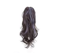 Hair Chignon Synthetic Hair Bun Wig Female Long Hair Dyed Color Ponytail Braid Sweet Cool Claw Clip Style High Ponytail Hair Bun Hair Pieces For Women(05)