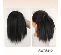 Hair Chignon Synthetic Messy Bun Long Straight Short Ponytail Hair Extensions Bun with Elastic Rubber Band Wig for Women Hair Pieces For Women(06)