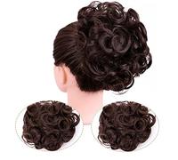 Hair Chignon Synthetic Messy Bun Wave Curly Hair Extensions Bun Extensions Comb Clip In Messy Bun Hair Accessories for Women Hair Pieces For Women(4#)