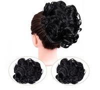 Hair Chignon Synthetic Messy Bun Wave Curly Hair Extensions Bun Extensions Comb Clip In Messy Bun Hair Accessories for Women Hair Pieces For Women(1#)