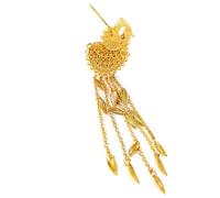Hair Chopsticks Tie Traditional Gold Stick Chinese Buns Stick Tie Pin Pie Cork Fork Peacock Hair Fork