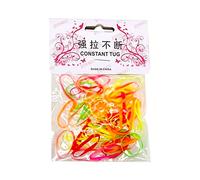 Hair Clasp Colorful Rubber Band Kids Girl Colorful Fashion Disposable Rubber Band Elastic Hair Thin Small Ponytail Elastics Daily Life Big Size Snap Clips Women (D, One Size)