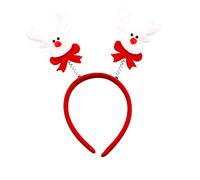 Hair Clasps Christmas Headbands Reindeers Antlers Headband Santa Xmas Christmas Tree Toppers Headwear Accessories For Holiday Costume Party Photo Booth Favors Hair Sectioning Clips For (C, One Size)