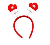 Hair Clasps Christmas Headbands Reindeers Antlers Headband Santa Xmas Christmas Tree Toppers Headwear Accessories For Holiday Costume Party Photo Booth Favors Hair Sectioning Clips For (F, One Size)