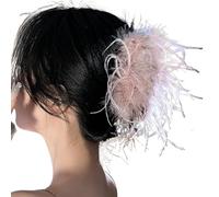 Hair Claw Clip Feather Theme Hair Claw Clamp Lovely 1920s Hair Holder Bullet Long Hold Hairpin Hairpin For Girls