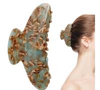 Hair Claw Clips - 10.5 x 4 cm Acetate Leaf | Tortoise Claw Clip, Jaw Clips with Non-Slip, French Style, Strong Hair Hold, Not Bad Big C aw Shark Clip | Women and Girls Thick