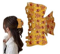 Hair Claw Clips - Acrylic Santa Claus Hair Clip | 8.5x4.5cm Christmas Theme Haiŕ Claws, Comfortable Long-Lasting Ponytail for Women, Girls Fashion, Festival Hairstyles