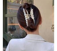 Hair Claw Clips for Women Claw Clips,Hair Claw,Shark Clip, Pearl Bow Knot Grab Clip Hair Catch The Back Of The Head Shark Clip Hair Jewelry Style 4
