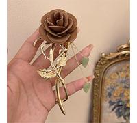Hair Claw Clips for Women Claw Clips,Hair Claw,Shark Clip, Red Rose Hairpin Back Of The Head One Word Hairpin Shark Clip Headwear