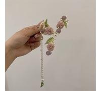 Hair Claw Clips for Women Claw Clips,Hair Claw,Shark Clip, Temperament Tassel Flowers Rose Flower Hair Clips Shark Clip Hairpin 04