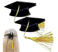 Hair Claw Clips - Mini Graduation Cap Hair Clip - Cute Graduation Hairs Accessories, A Stable Half-up Hairstyle, for Women Girls Students School Travel Photoshoot Party Role Play Ceremony