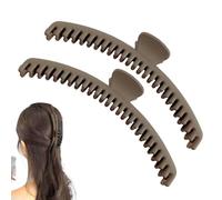 Hair Claw Clips - Set of 2 Frosted Hair Clips Small Claws,Non-Slip Banana Hairpins, Big Barrettes, Slim Bun Pins, Strong Grip for Women and Girls