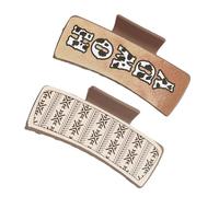 Hair Claw Clips - Small Hair Claw Clips | Hair Claw Clips Women | Women's Western Print Square Hair Clip | Western Hair Clip | Strong Hold Hair Clips | Nonslip Rectangle Hair Claws for Women Girls