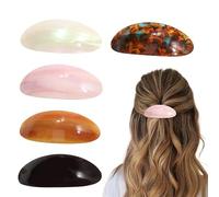 Hair Claw Clips - Tortoise Gripper, 5 Pieces Retro Clasp For Evening Galas, Fastener With Robust Spring, Coiffure Attachment, Patterned Barrette For Formal Gowns, Workwear And Campus Life