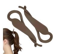 Hair Claw Clips Women for Ponytail & Updo, 2Pcs, Strong Grip | Interlocking Styling Clip, Non-slip Push-to-open Design, for Twist Style Formal Casual Daily