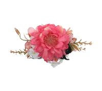 Hair Claw Clips Women Medium Flower Rose Back Clip Elegant | Polyester Fabric, Realistic Design, Resistant to Deformation, for Occasions and Casual Day