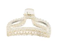 Hair Claw Plastic Pearl Hair Clip Woman Girl Party Hairpin Hairdressing Barrette Accessory Champagne Type 3 Style 7