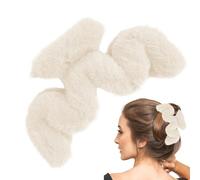 Hair Claw - Plush Wave Clips - Large Hair Accessory | Practical for Thin Medium Hair Women Girls Daily Styling Home Office School Travel | Soft Long