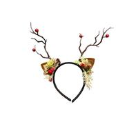Hair Claws Deer Headband Women’ s Deer Costume Accessories Reindeer Headpiece Fawn Horn Headband Halloween Cosplay Costume Ears Holiday Party Accessories For Women Metal Snap Hair (Khaki, 27x26x3cm)