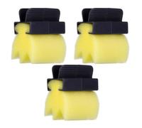 Hair Cleaning Brush Neck Duster Sponge 3pcs Yellow for Salon Use