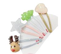 Hair Clip Glitter Mini Christmas Hair Tie Hair Clip with Glitter for Party