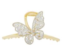 Hair clip,Hair accessories,Butterfly Hair Claw Clips Large Pearl Crystal Claw Clips Hair Claw Clips Rhinestone Big Hair Clips for Thick/Fine Hair Long Curly Wavy Hair Accessories