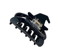 Hair Clip Halloween Jaw Accessory for Half Up Styling, Glossy PVC Spring Clip for Holiday Party Looks Seasonal Hair Accessory Black Jaw Clamp Holiday Updo Costume Hairstyle Gothic Twisted