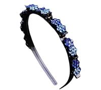 Hair Clip Headband, Headband with Clips | Rhinestone Hairpin Headband Flower Hair Clips, Ergonomic Hairpin Headband, Hair Clip for Women and Girls