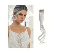 Hair Clip in Fringe Bangs Long Side Air Bangs Wavy Curly Clip In Fringe Wig Front for Women Hairpiece(0906,14inches)