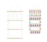 hair clip organizer, headband storage organizer hair bow holder wall mounted wooden hair bow holder multipurpose hair accessories holder for headbands, hair hoops