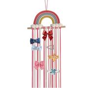 Hair Clip Organizer | Wall Mount Hair Clip Holder Organizer - Hair Clip Storage Display With Rainbow Design | C Claw Organizer