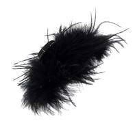 Hair Clip,Ostrich Hair Clip, Black Color, Synthetic Ostrich Hairpin, Thick Hair Clip, Large Thick Hair Decoration Fascinator