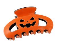 Hair Clip Pumpkin Halloween Black Contrast Hairpin, A | Molded Clasp Seasonal Accessory
