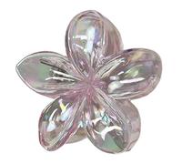 Hair Clip Set - Electroplate Flower Hairpin, Tropical Style Claw Clip, Decorative Accessory | Elegant Island Decoration Piece, Floral Buckle for Female Girls Thick Thin Types