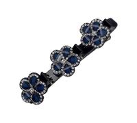 Hair Clip Sparkling Crystal Stones Hand Woven Claw